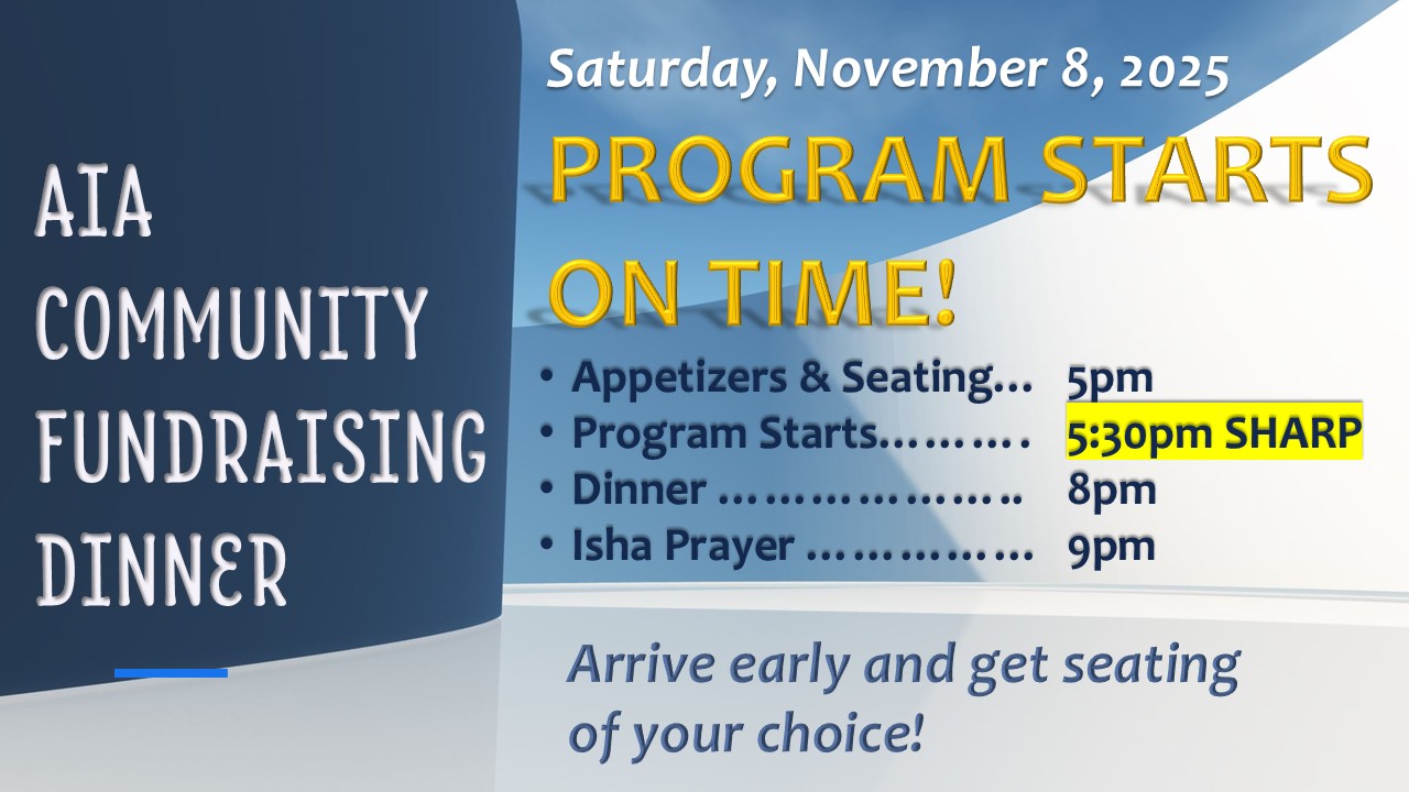 Program Timings Slide