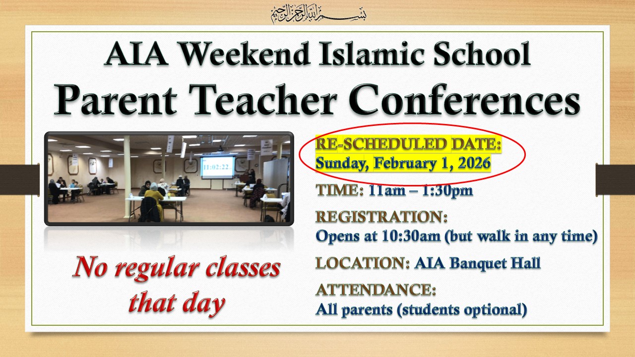Parent Teacher Conference 2026 RE-SCHEDULED